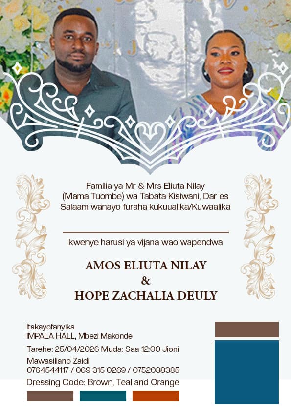 AMOS ELIUTA NILAY card