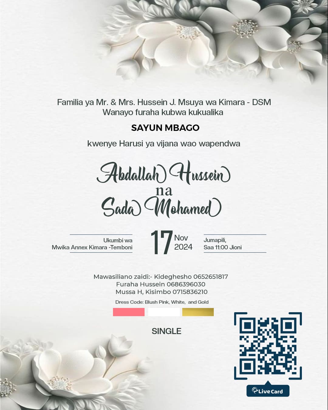Abdallah Hussei Weeding ceremony