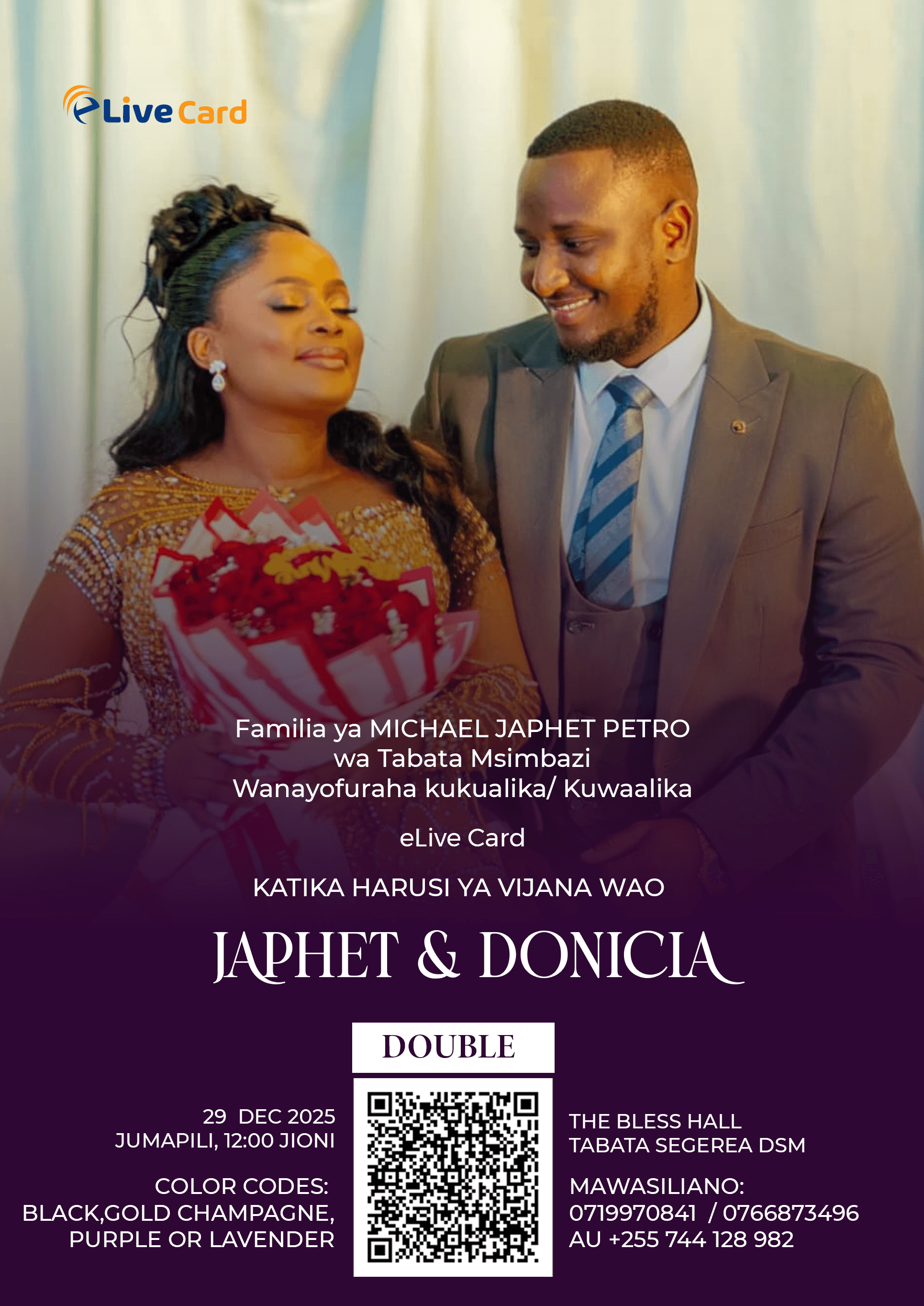 JAPHET MICHAEL MBWAMBO wedding